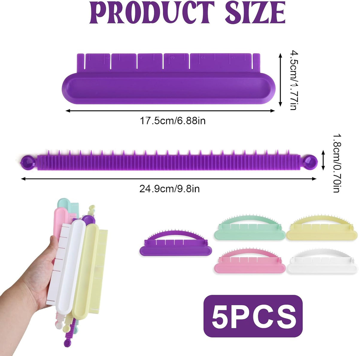 5PCS Cake Decorating Tools Set,Cake Turntable,Sweet Stamps Cake Decorating,Fondant Tools for Baking,Applicable for Creating Birthday Cakes,Ideal with Home Bakers and Cake Enthusiasts