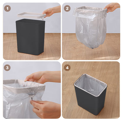 Yatmung Touchless Bathroom Trash Can - 2.5 Gallon Smart Trash Can Sensor Motion - Skinny Trash Bin with Lid - Electric, Narrow, Plastic, Auto Open - Small Slim Automatic Garbage Can (Black)