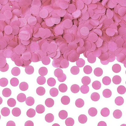 0.5LBS Confetti, Pink Biodegradable Confetti - Rectangular Fluttering Tissue Paper Confetti for Gender Reveal and Launcher use – Parties, Concerts and Weddings for Events (0.5Lbs pink)