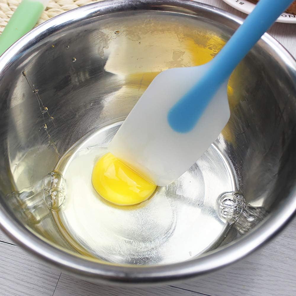 Silicone Spatulas Set of 4 - Heat Resistant Non-Stick Flexible Rubber with Solid Stainless Steel Core Kitchen Essential Gadget Premium Scraper Spoon