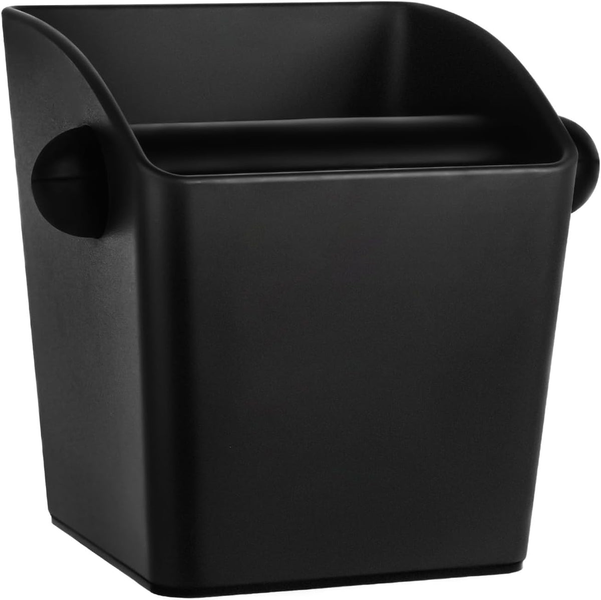 Knock Box Square High Sidewall Design Espresso Knock Box Shock-absorbent Knock Box Espresso with Removable Knock Bar and Non-Slip Base Espresso