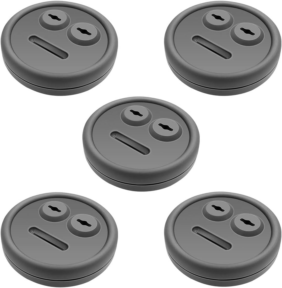 5 Pack Meat Thermometer Probe Grommet for Grills, Compatible with Weber 85037 Smokey Mountain Cookers, and Other Grill DIY Probes Port