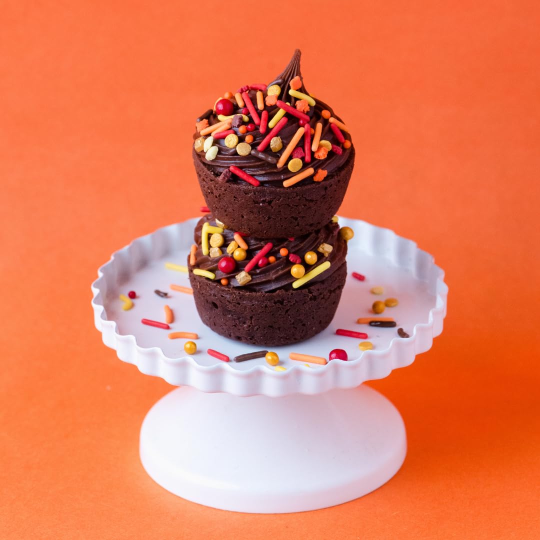Sweets Indeed Thankful Fall Sprinklefetti Mix – 4 oz Jar, Autumn Sprinkles with Jimmies, Nonpareils, Leaf Quins & Sugar Pearls