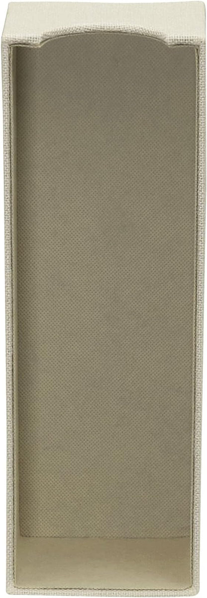 Household Essentials 2-Pack of Drawer Organizers, Sturdy Chipboard With Soft Polyester Cover, Cream Linen
