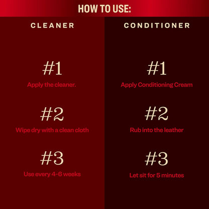 Tanner's Preserve Leather Cleaner & Conditioner Duo Pack, Cleans, Rejuvinates & Restores Finished Leather, Use for Cars, Furniture & More, 2X 8 Fl Oz