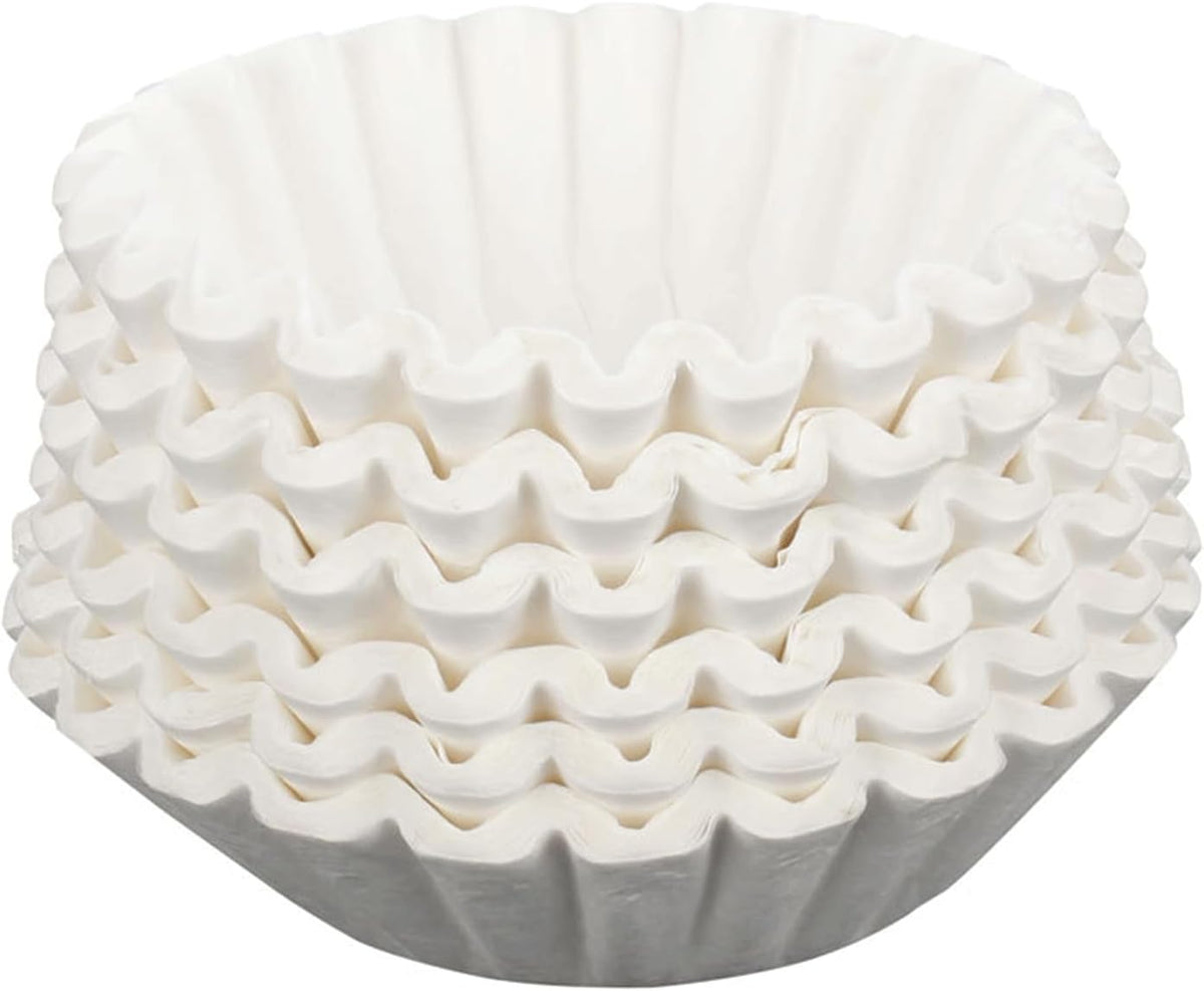 300pcs 12-Cup Commercial Coffee Filters (4 ¼ Inch base, 2 ¾ Inch Walls, 9 ¾ Inch Laying Flat) Large Coffee Filters Premium Paper with 12-Cup Home &