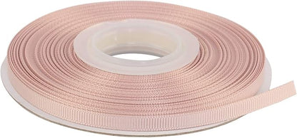 Ribbonitlux 1/4" Wide Solid Grosgrain Ribbon 25 Yards (813-Vanilla）, Set for Gift Wrapping, Party Decor, Sewing Applications, Wedding and Craft