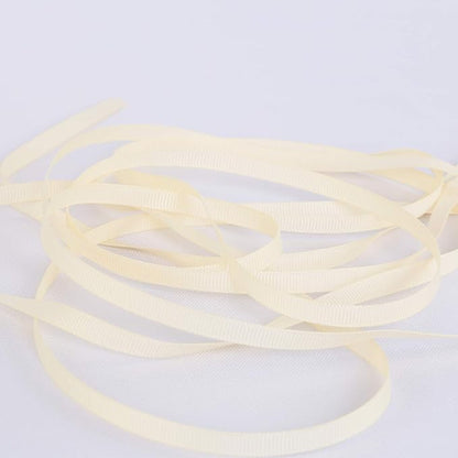 Ribbonitlux 1/4" Wide Solid Grosgrain Ribbon 25 Yards (810-Ivory）, Set for Gift Wrapping, Party Decor, Sewing Applications, Wedding and Craft