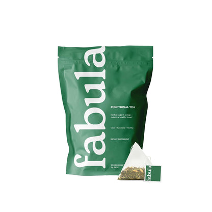 Fabula Menopause Herbal Tea – Organic Herbal Blend for Menopause Support, with Peppermint, Lemon Balm & Black Cohosh – Caffeine-Free, Stress Relief