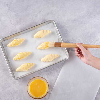 Restaurantware-Pastry Tek 1 Boar Bristles Pastry Brush, 11.8 Inches Buttering Tool â€“ Hardwood Handle, Built-In Hanging Hole