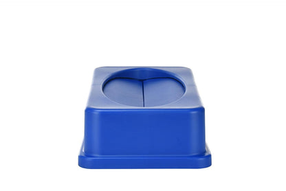 Alpine 23 Gallon Slim Trash/Recycling BIN Swing LID Blue