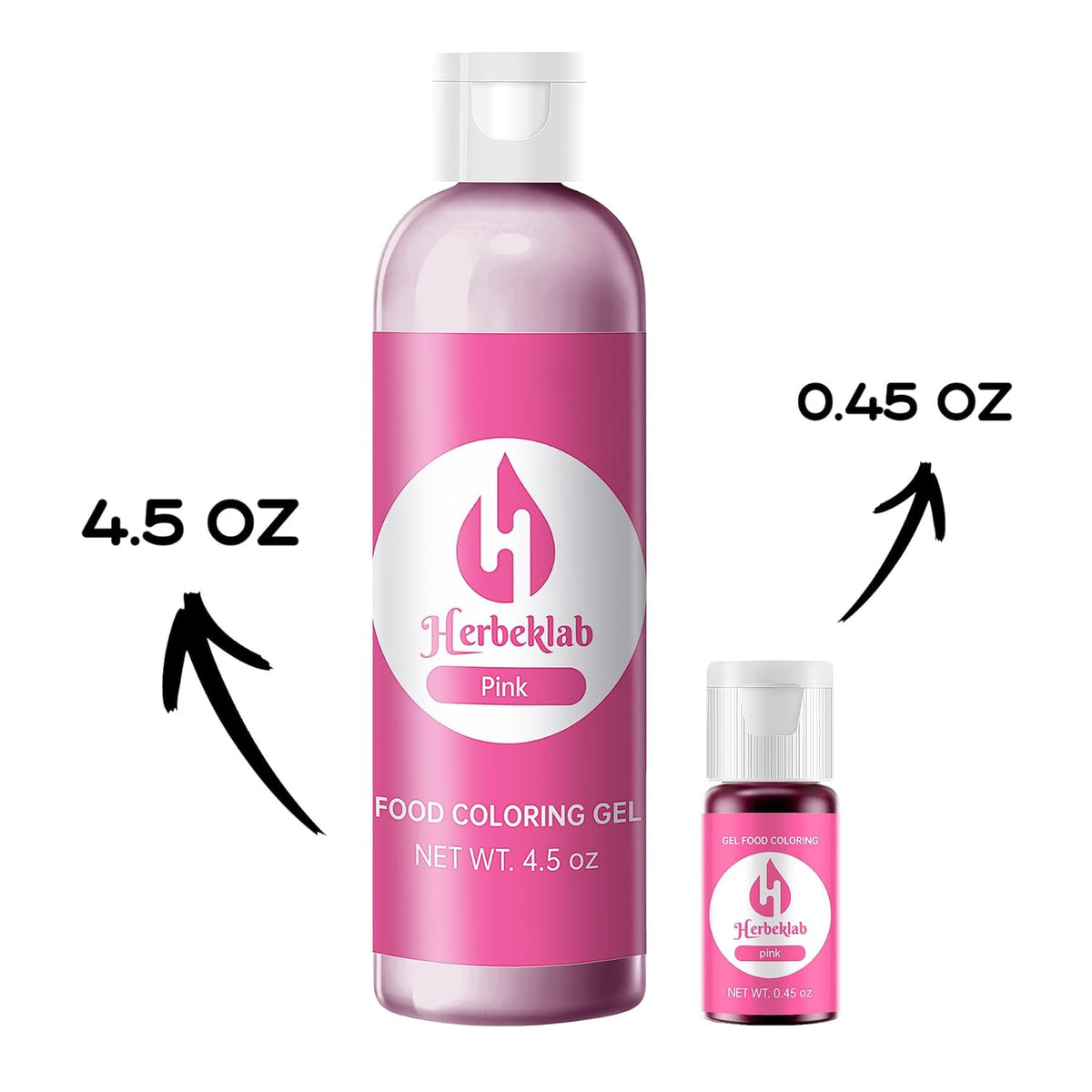 Pink Gel Food Coloring 4.5 oz Professional Grade Pink Food Dye Concentrated Gel Food Coloring for Icing Baking Cake Decorating Cookie Fondant Slime