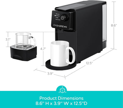 Casabrews CM7036E Espresso Machine for Nespresso Original Pods, 20 Bar Compact Capsule Coffee Machine with 21 oz Removable Water Tank and 4 Brewing