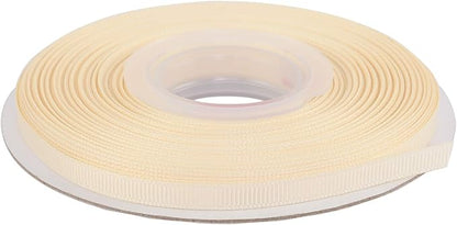 Ribbonitlux 1/4" Wide Solid Grosgrain Ribbon 25 Yards (810-Ivory）, Set for Gift Wrapping, Party Decor, Sewing Applications, Wedding and Craft