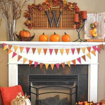 Cheerland Fall Banner Thanksgiving Garlands Autumn Triangle Flags Fall Festival Decorations Thanks Giving Party Decorations Autumn Themed Home Decor Baby Shower Birthday Party Supplies