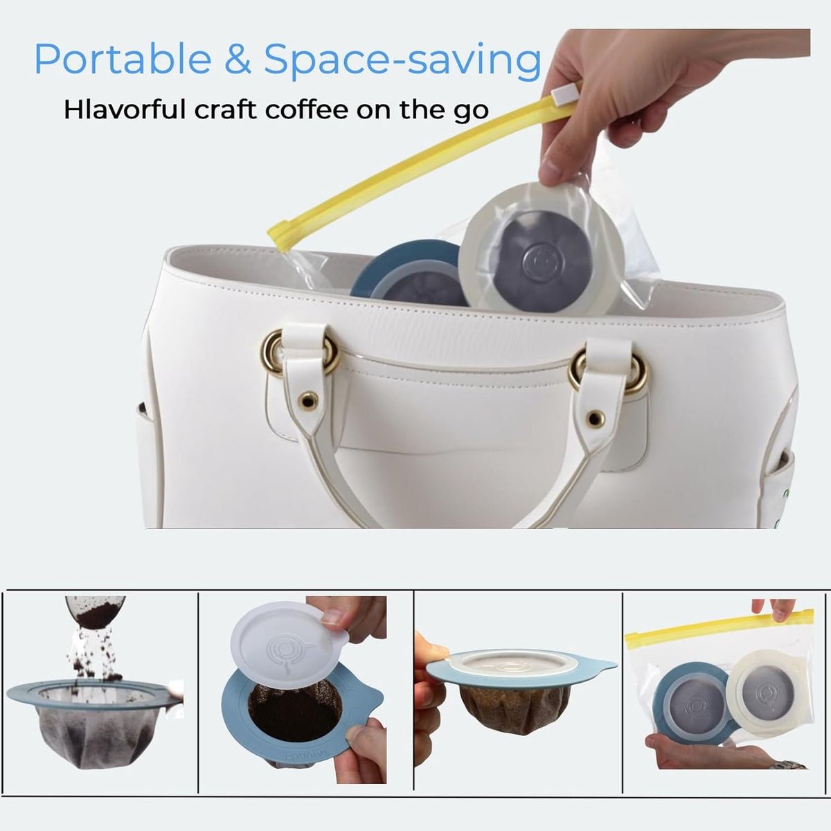 30Pcs Portable Pour Over Coffee Dripper Reusable Coffee Filters Pour Over Coffee Maker for Camping Coffee Travel Coffee Maker Single Serve coffee