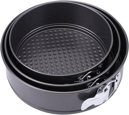 Springform Pan, Nonstick Cake Pan, Round cheesecake pan with leak-proof non-stick bottom removable bakeware.3 pieces 3 sizes, 7" 8" 9" for Cakes