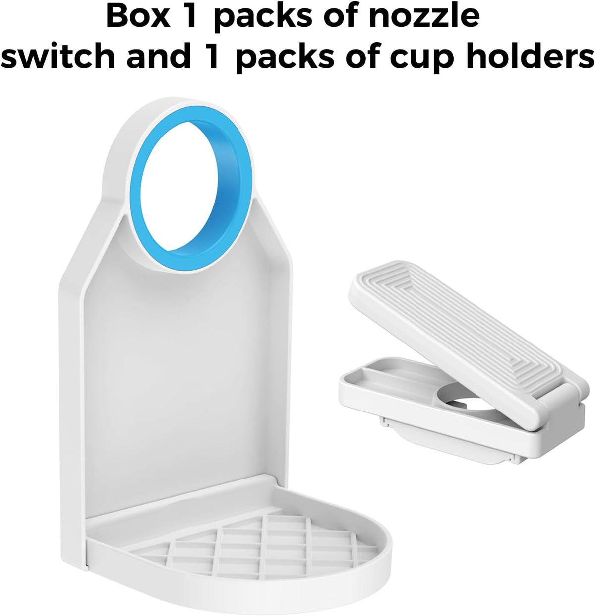 Laundry Detergent Dispenser Cup Holder & Nozzle Force-Saving Switch, Drip Catcher, Soap Dispenser, Room Organization and Storage