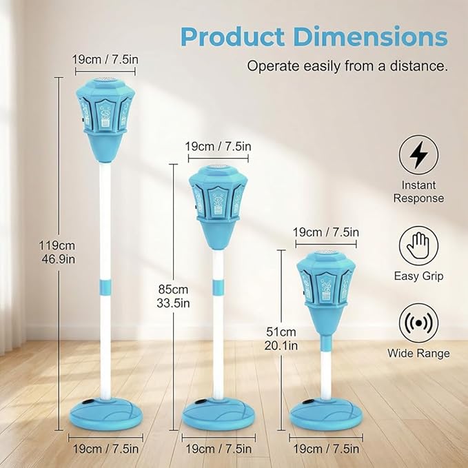 Automatic Bubble Machine, 2026 New Rechargeable Standing Bubble Maker with Light Music, Adjustable Height Bubble Machine for Outdoor Party, Patio, Wedding, Birthday (Blue(with Control))