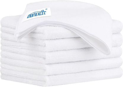 Homexcel Microfiber Cleaning Cloth 6 Pack 12.5 x 12.5 inch Microfiber Towels for Cars Ultra Absorbent Car Washing Cloth Lint Free Streak Free