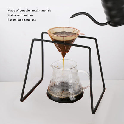 Pour Over Coffee Maker, Metal Coffee Dripper Stand Pour Over Coffee Stand Coffee Filter Paper Holder Set