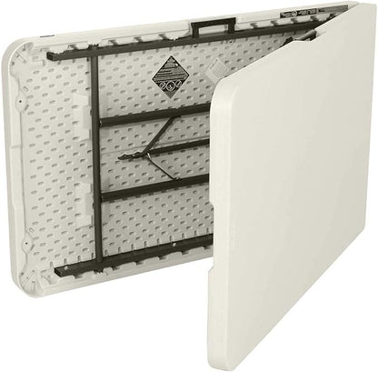 Lifetime 80882 Commercial Fold in Half Table, 8 Feet, 2 Pack, Almond