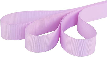 Ribbonitlux 1" Wide Solid Grosgrain Ribbon 25 Yards (430-Lavender）, Set for Gift Wrapping, Party Decor, Sewing Applications, Wedding and Craft