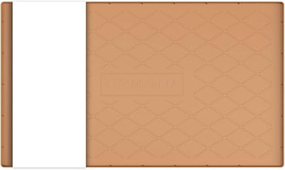 URMONA 37" x 22" Waterproof Silicone Mat in Multiple Sizes & Colors, Under Sink Mat for Kitchen & Bathroom, Pet Food Pad for Dogs & Cats, Kitchen Cabinet Liner, Multi-Purpose for Storage(Khaki)