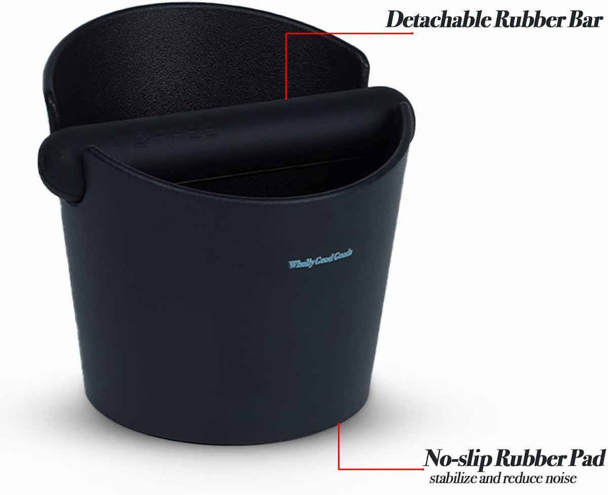 Coffee Knock Box for Coffee, ABS Coffee Grind Knock Box, Shock-Absorbent Durable Coffee Espresso Knock Box Dump Bin Grind Waste Removable Detachable