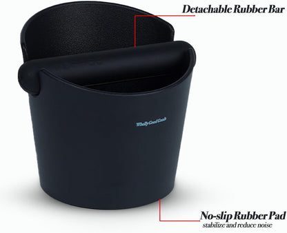 Coffee Knock Box for Coffee, ABS Coffee Grind Knock Box, Shock-Absorbent Durable Coffee Espresso Knock Box Dump Bin Grind Waste Removable Detachable