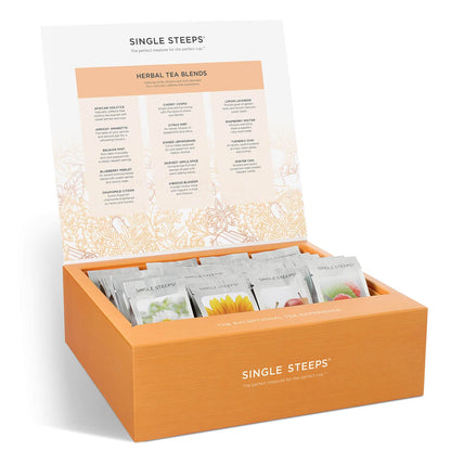 Tea Forte Herbal Tea Assortment Single Steeps Loose Leaf Premium Tea Gift Set Sampler, 28 Count
