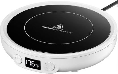 Sweetfull Mug Warmer - Upgraded 36W Coffee Cup Warmer for Desk with 130℉-176℉ Digital Display, 2-12H Timer Auto Shut Off