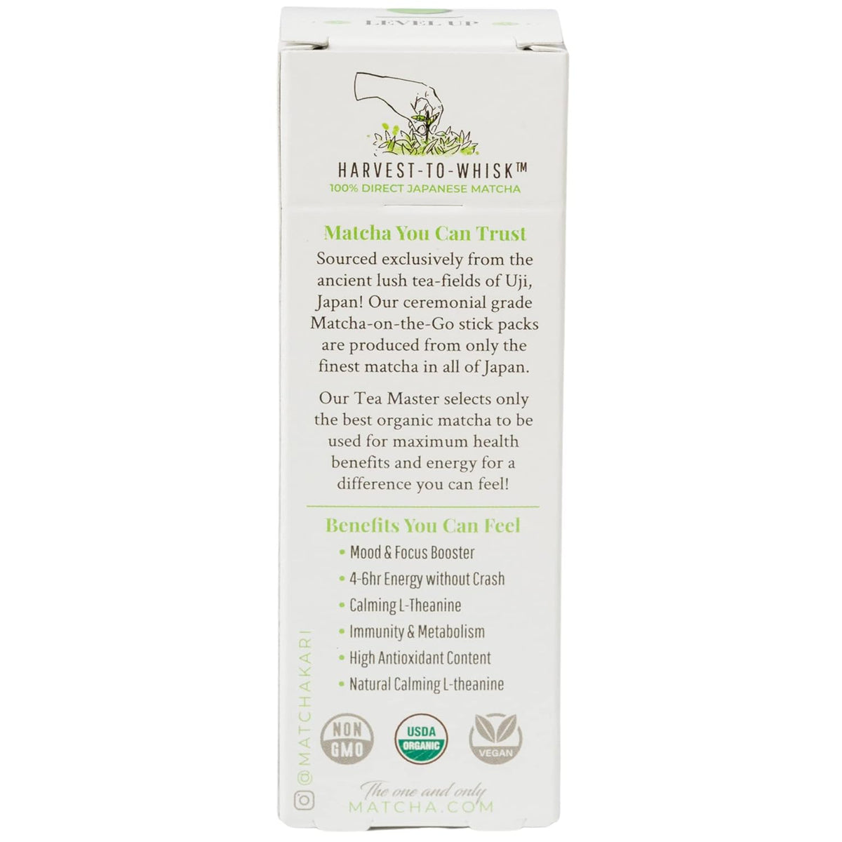 Matcha Green Tea Powder Single Serving Sticks, Dr. Weil's Ceremonial Organic Matcha Powder Singles Packets - Individual Tea Packets (6)