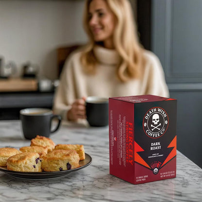 Death Wish Coffee, Dark Roast Pods 30 Count