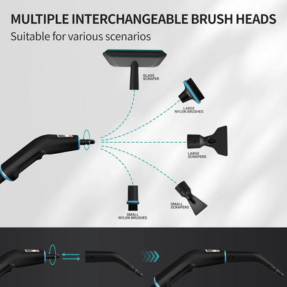 Handheld Pressurized Steam Cleaner. 4Bar for Home, Kitchen, Bathroom, 15s Heat-Up, 6 Adjustable Levels, Large 42.27oz Tank, Portable Steamer for Tile