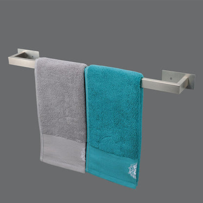 Bathroom Towel Bar Self Adhesive, No Drilling Towel Rack Easy to Install, Hand Towel Holder Made of Premium Stainless Steel Sticky on Hand Towel Hanger for Kitchen, Toilet.(24IN, Brushed)