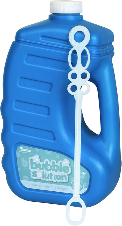Darice 64-Ounce Bubble Solution-Includes Wand and Easy Pour Funnel Top-Works with Bubble Machines-for Weddings, Birthdays and Outdoor Events 30090907