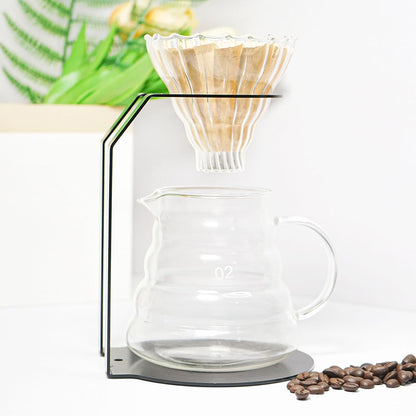 Tissting Pour Over Coffee Station Iron Pour Over Coffee Stand Dripper Rack Coffee Filter Holder for Home Cafe Office