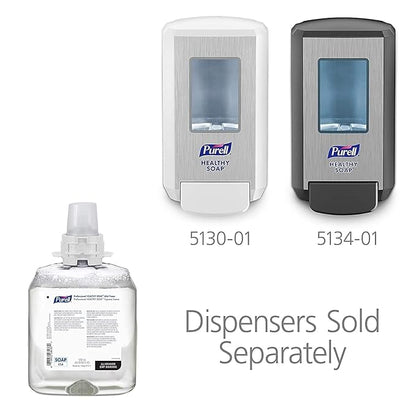 PURELL Brand HEALTHY SOAP Mild Foam, 1250 mL Hand Soap Refill for PURELL CS4 Manual Dispenser (Pack of 4) - 5174-04 - Manufactured by GOJO, Inc.