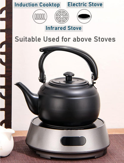 50 oz/1500ml Stainless Steel Steeping Teapot with Infuser for Loose Leaf Tea, Metal Tea Steeper Pot Coffee Water Kettle for Stovetop