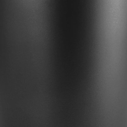 mDesign Round Metal Small 1.7 Gallon Recycle Trash Can Wastebasket, Garbage Container Bin for Bathrooms, Kitchen, Bedroom, Home Office - Durable Stainless Steel - Mirri Collection - Graphite Gray