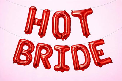 KatchOn, Red Hot Bride Balloons - 16 Inch | Bridal Shower Decorations, Bachelorette Party Favors | Red Bride Balloon for Bride To Be Decorations | Wedding Balloons, Wedding Shower, Bridal Shower Decor
