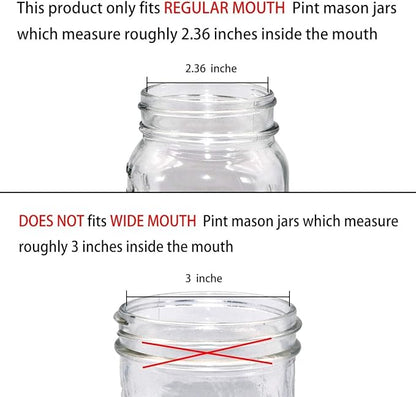 Amolliar Mason Jar Liquid Soap Dispenser Lid, Stainless Steel Pump for 16oz Regular Mouth Jar, Rustic Farmhouse Decor, Kitchen Hand Soap, Dish, Lotion Soap, Brushed Nickel 4 Pack, Extra 2 Long Tubes