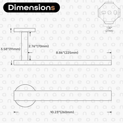 Bath Towel Rings Bathroom Towel Holder Modern Small Hand Towel Bars 2 Pack Stainless Steel Wall Mounted Brushed Nickel AN3001BR-P2