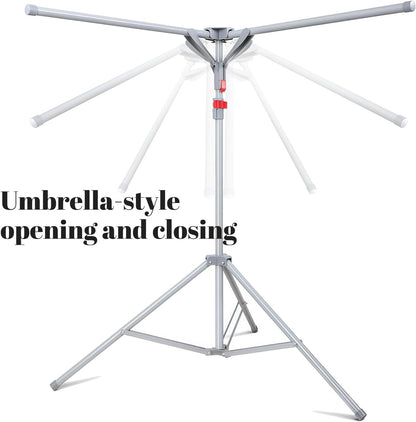 Clothes Drying Rack Foldable & Collapsible Drying Racks Large Capacity Space Saving Indoor Drying Rack for Bedroom,Balcony,Laundry for Indoor/Outdoor