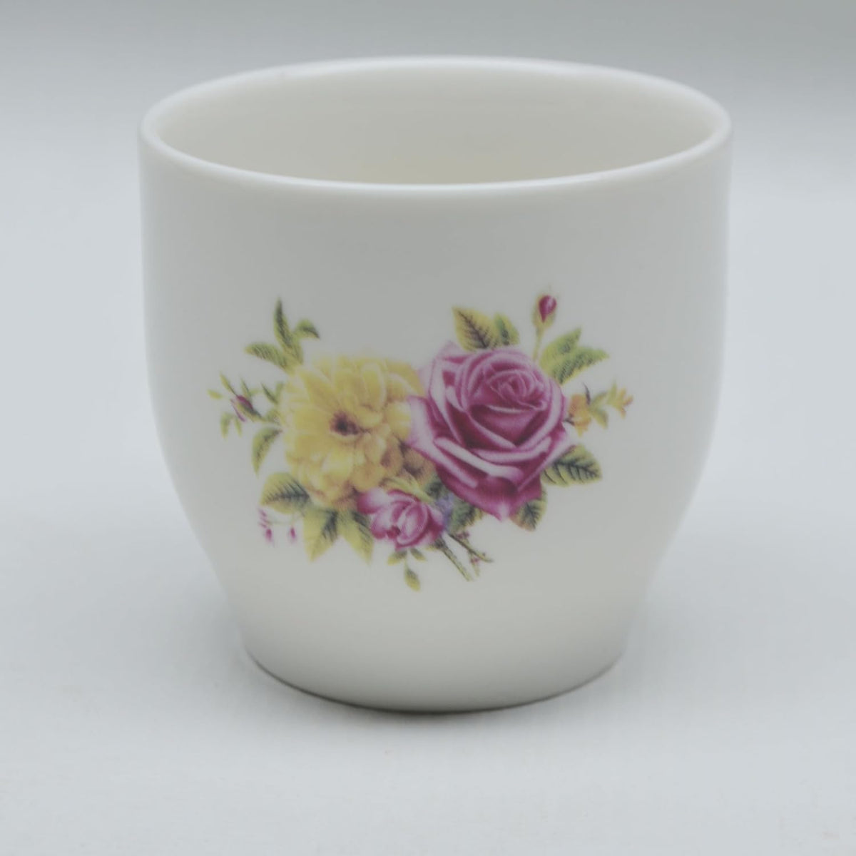 Liang baobao Porcelain Teacup, 5oz Cups Painted Flowers Coffee Tea Water Pot Ceramic Kettle Tea pot Accessories (cup*4)