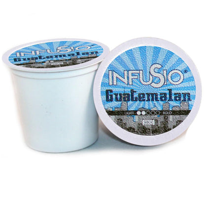 InfuSio Coffee Pods 96 Count Guatemalan Medium Light Roast Single serve Coffee pods for Keurig K Cup® Brewers