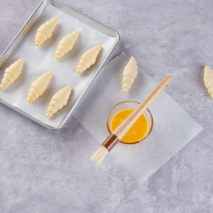 Restaurantware-Pastry Tek 1 Boar Bristles Pastry Brush, 11.8 Inches Buttering Tool â€“ Hardwood Handle, Built-In Hanging Hole
