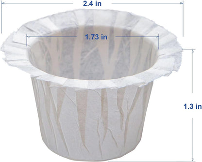 300 Count Disposable Paper Filter with 2 Pack Reusable K Cups Coffee Pods,Compatible with Keurig 2.0 and 1.0 Coffee Maker