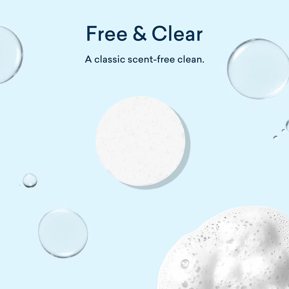 BLUELAND Laundry Essentials Kit, Fragrance Free & Clear - Plastic-Free Laundry Detergent Tablets, Oxi Booster, and Reuseable Natural Wool Dryer Balls